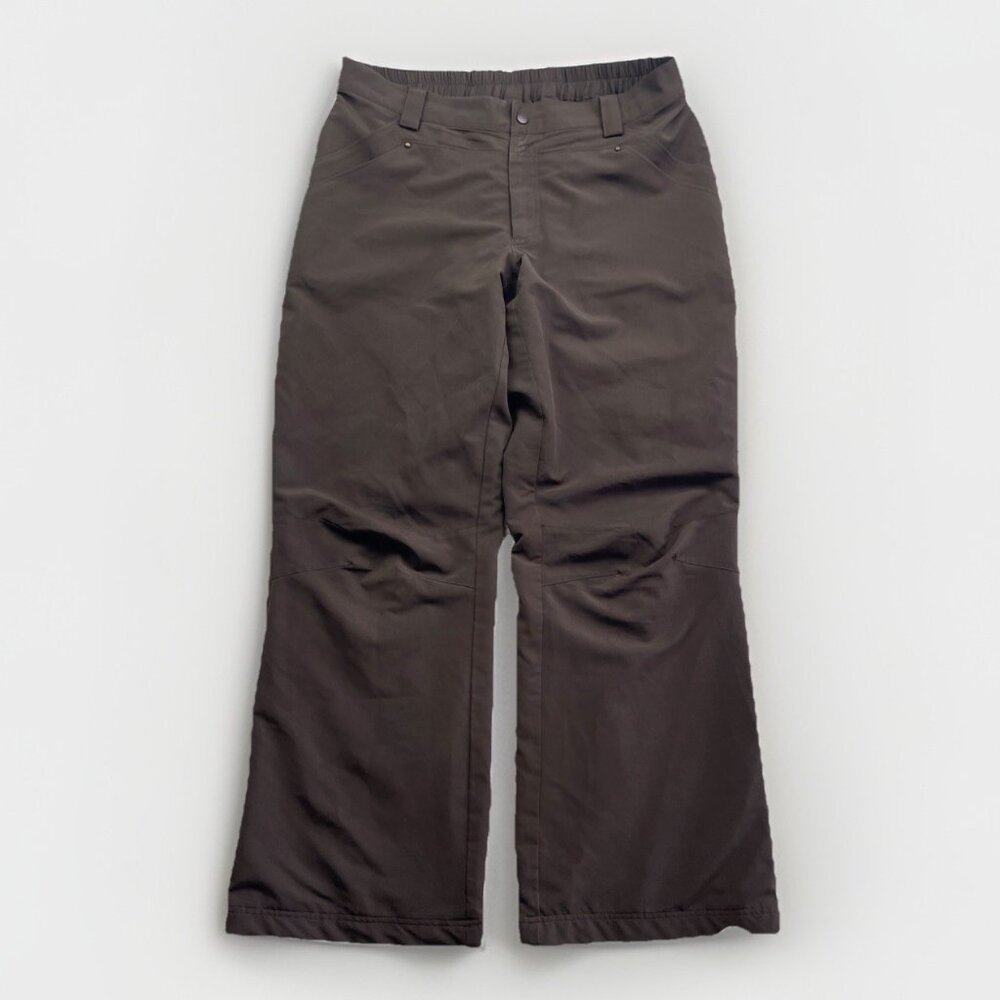 Y2K Champion Sports Stretch Soft Shell Pants Wom L Brown Baggy Jogger Sweatpant